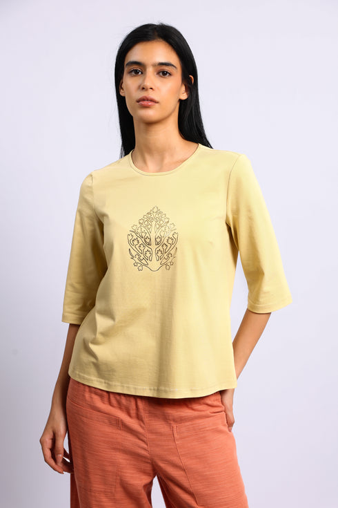 Egyptian cotton jersey top