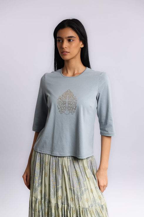 Egyptian cotton jersey top