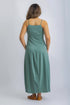Sleeveless long dress in cotton Jersey with thin adjustable straps