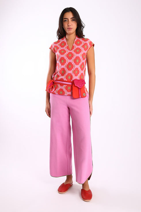 Belt with small detachable pocket bag