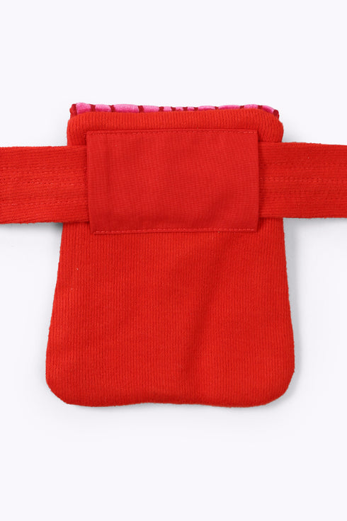 Belt with small detachable pocket bag