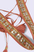 Pearl embellished tassel belt