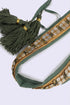 Pearl embellished tassel belt
