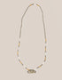 long necklace with antique pendant