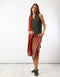 Jacquard straight skirt