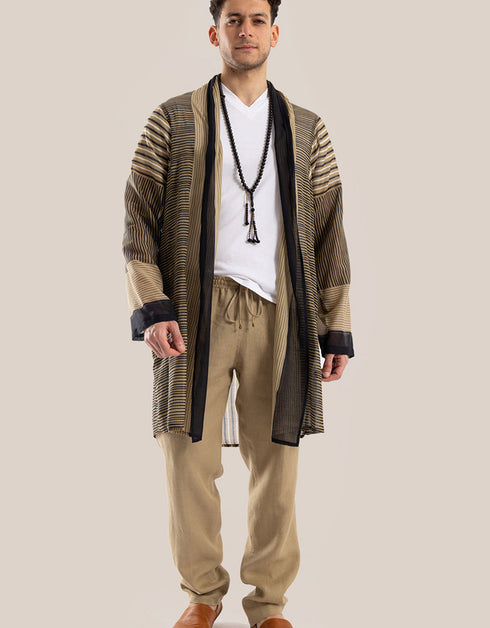 سترة بياقة شال