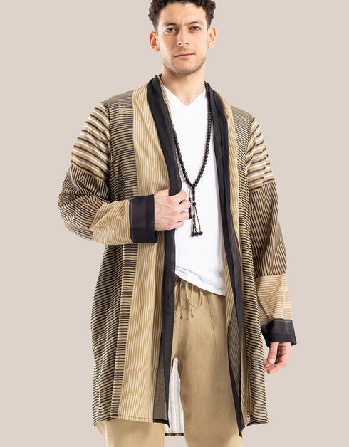 سترة بياقة شال