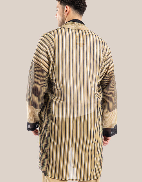 سترة بياقة شال