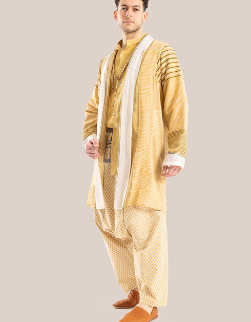 سترة بياقة شال