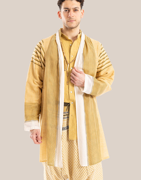 سترة بياقة شال