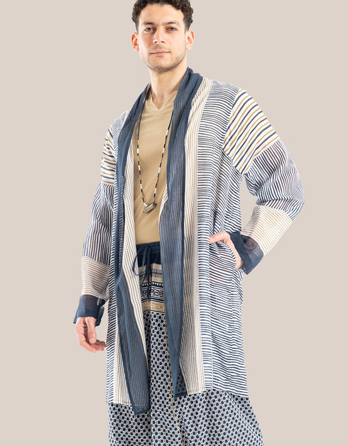 سترة بياقة شال