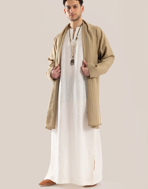 Long jacket with shawl collar