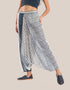 Harem pants with elastic waistband