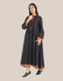 فستان طويل مع hemline غير المتماثلة