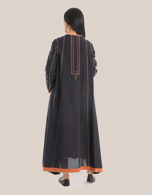 فستان طويل مع hemline غير المتماثلة