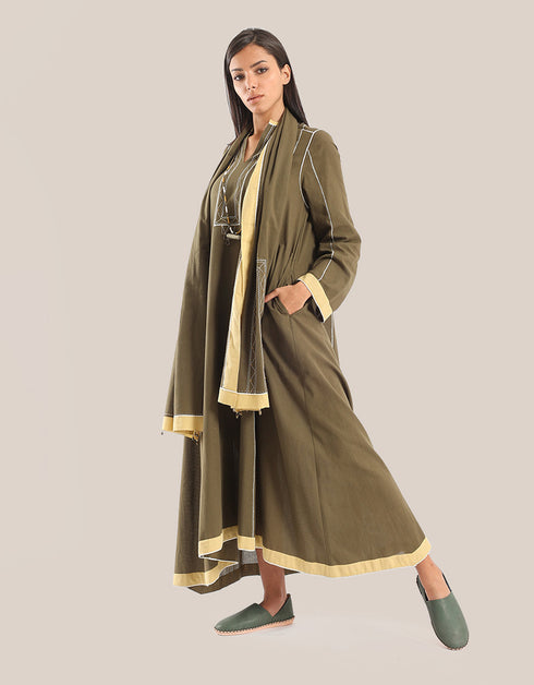 فستان طويل مع hemline غير المتماثلة