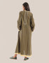 فستان طويل مع hemline غير المتماثلة