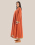 فستان طويل مع hemline غير المتماثلة