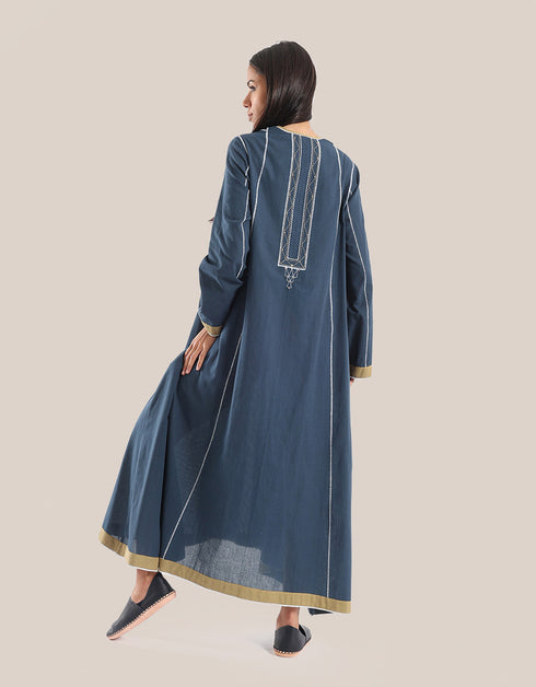 فستان طويل مع hemline غير المتماثلة