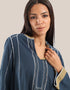 فستان طويل مع hemline غير المتماثلة