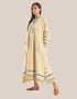 Long dress with asymmetric hemline