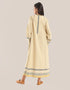 Long dress with asymmetric hemline