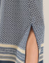 Long dress with asymmetric hemline