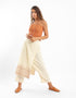 Harem pants with attached apron