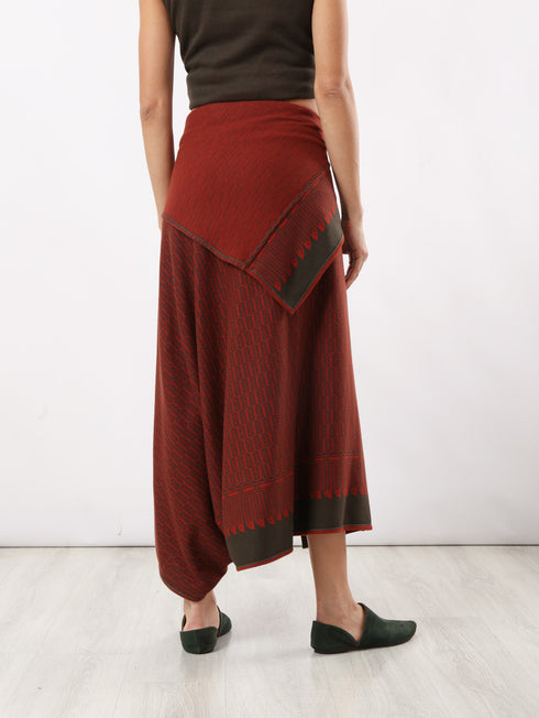 Patterned Jacquard skirt