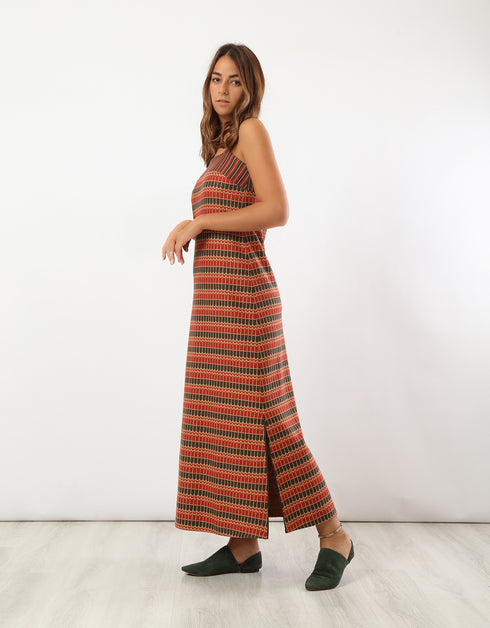 Patterned jacquard dress