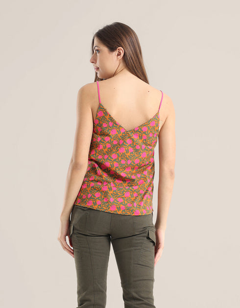Tank Top with adjustable thin straps