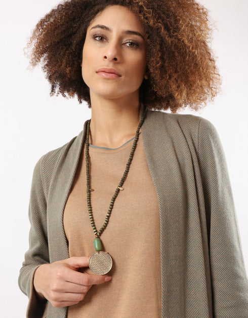 Cat's eye long necklace