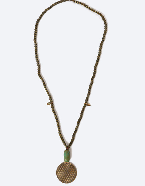 Cat's eye long necklace