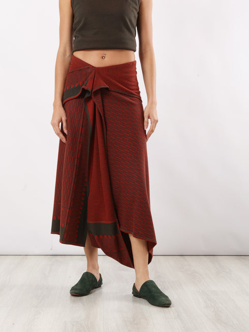 Patterned Jacquard skirt