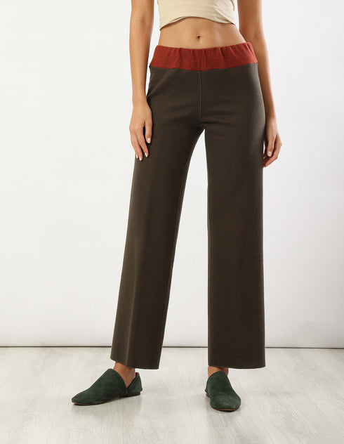 Reversible jacquard pants
