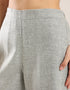 Wide leg pants with elastic on the back