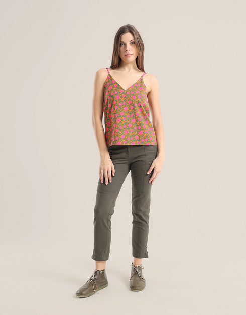 Tank Top with adjustable thin straps