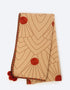 Milton embroidered printed shawl
