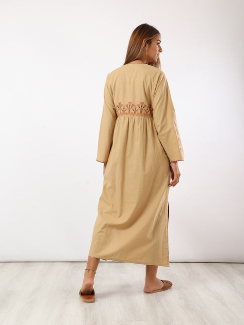 Short sleeves cotton dress