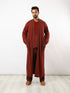 Long reversible jacquard coat