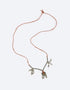 Necklace with antique silver pieces