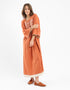 Embroidery cotton long dress