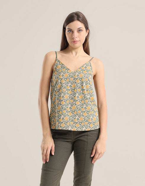 Tank Top with adjustable thin straps