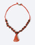 Lotus pendant stone necklace