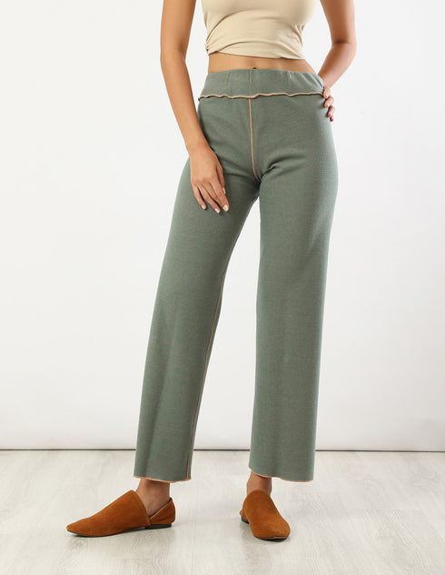 Reversible jacquard pants
