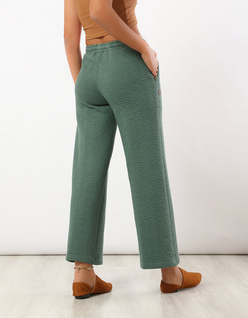 Drawstring quilted pants