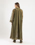 Long Organza coat with 2 big side slits