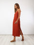 Hand embroidered cotton dress