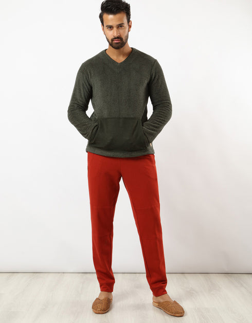 Long sleeve fur sweater