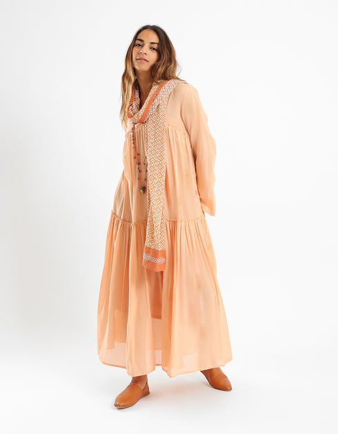 Long dress with V Neckline